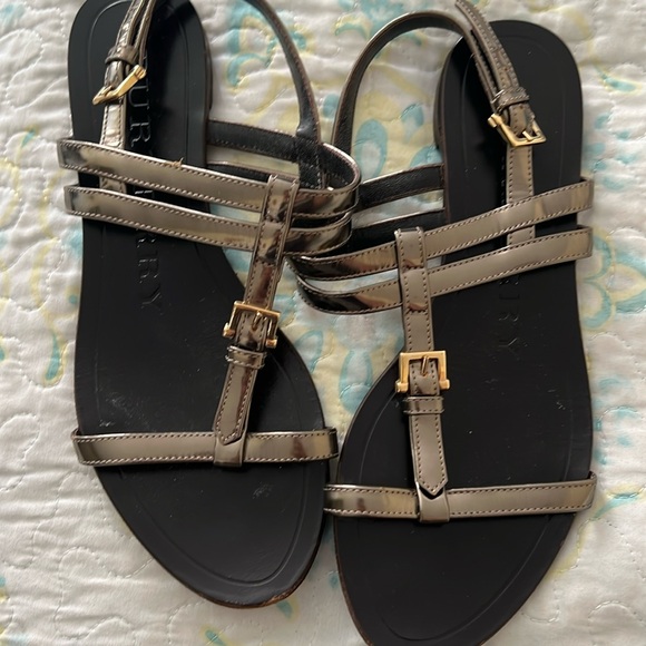 ❌SOLD❌ Burberry leather sandals - Picture 1 of 5